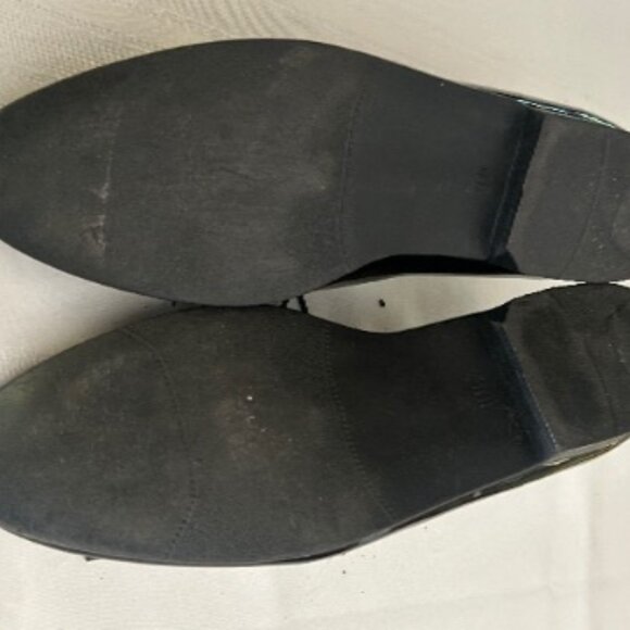 Men's Black Lace Up Patent Leather Dress Shoes Sz. 11M - Picture 3 of 8